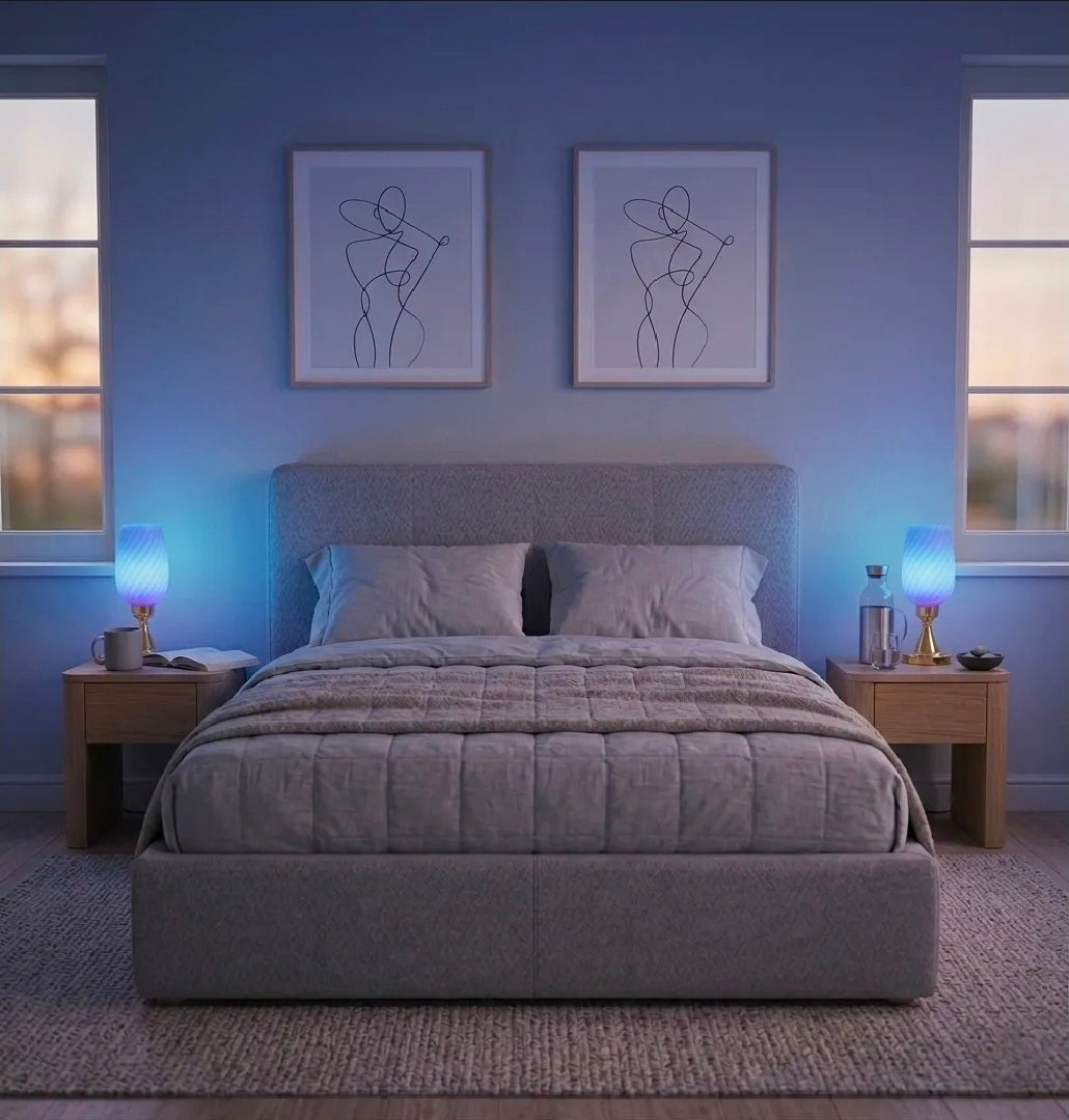 Auraglow LED Side Table Lamp | 3-Color Ambient Bedside Light