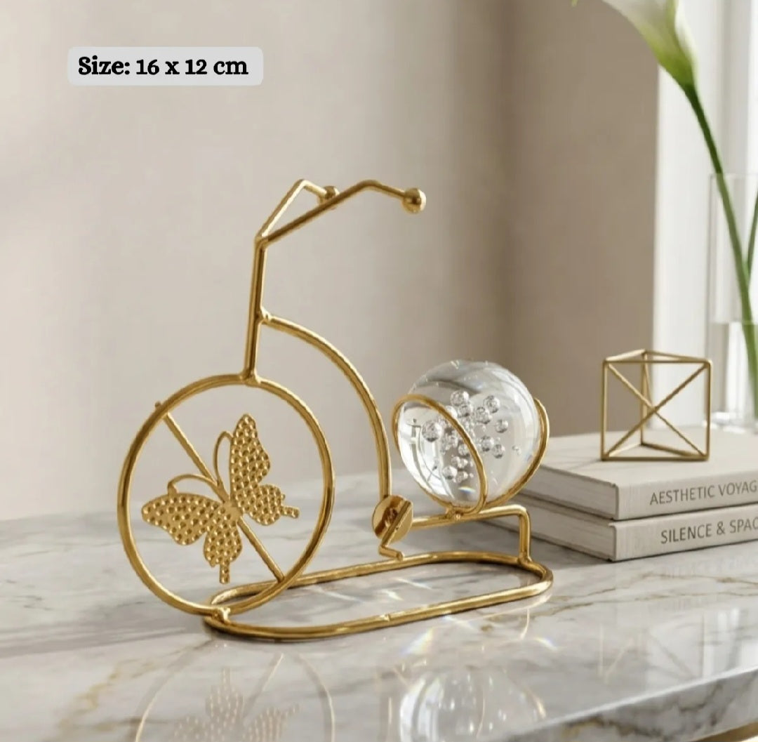 Luxurious Crystal Ball Cycle Decor Piece | Glass decor, Cycle