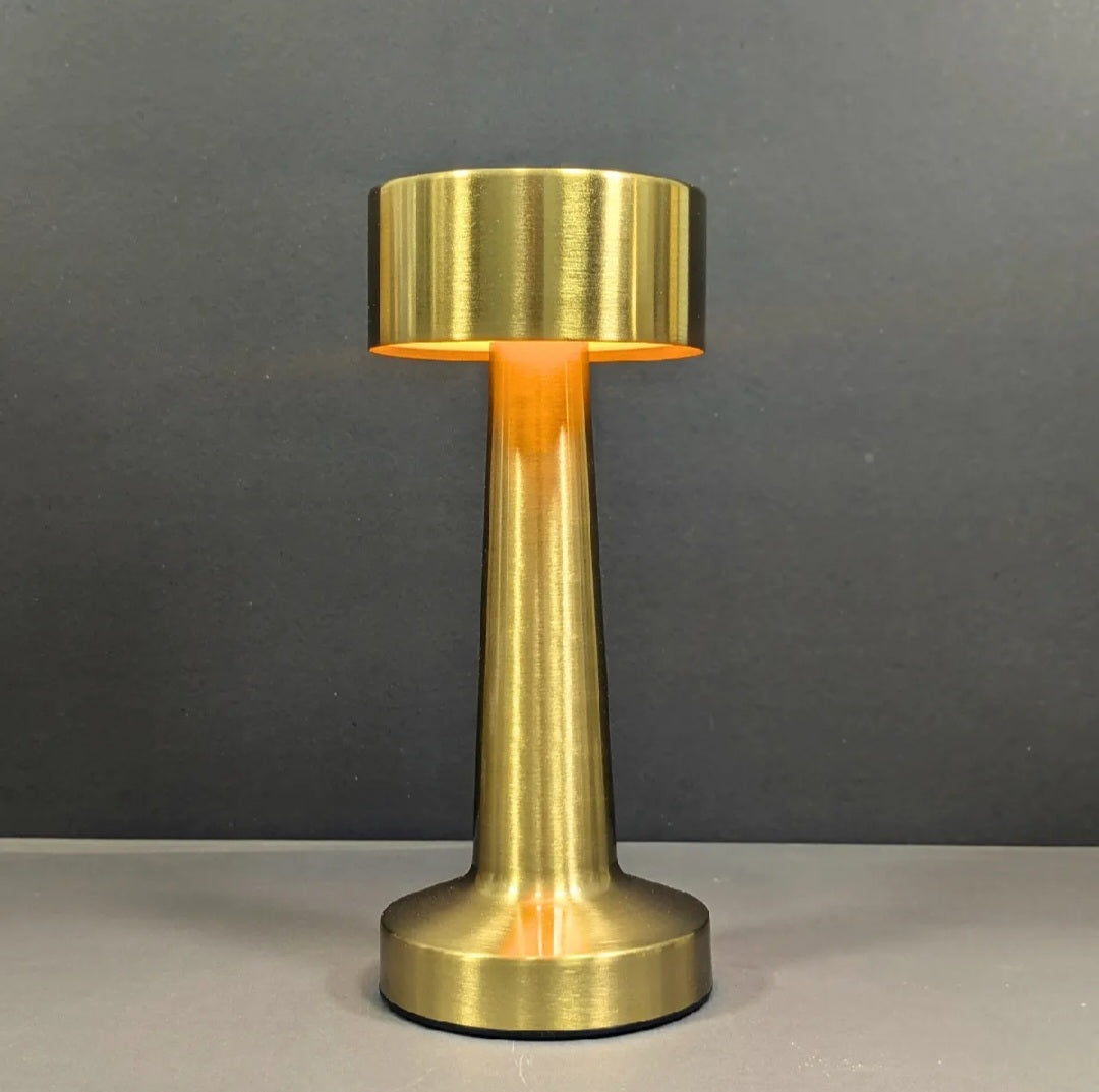 Metal Mini LED Rechargeable Lamp – Touch Sensor, Bedside & Study Table Light