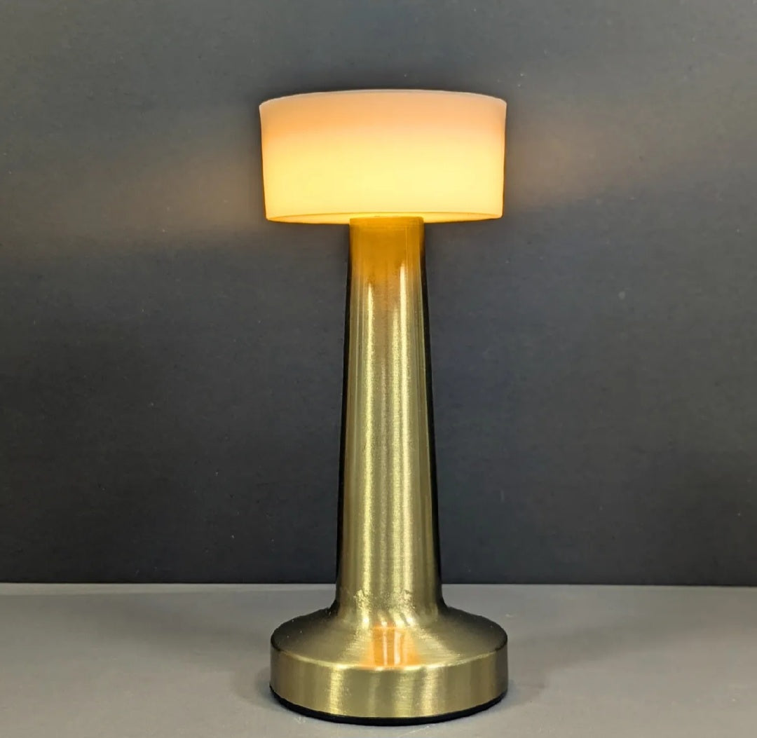 Metal Mini LED Rechargeable Lamp – Touch Sensor, Bedside & Study Table Light